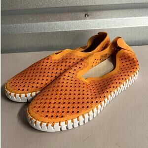Ilse Jacobsen Women's Mango Sherbet Tulip Flats Perforated Slip On Shoes - 7.5-8